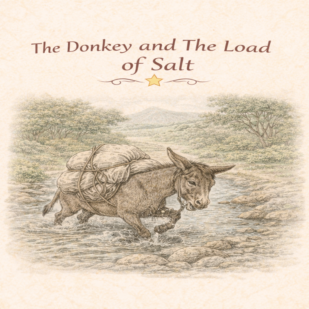 The Donkey and the Load of Salt
